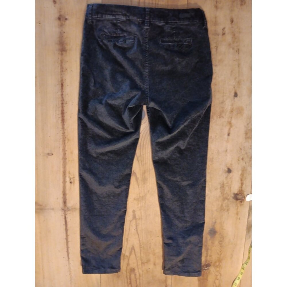 Kut from the Kloth Diana Skinny Velvet Pants Womens 10 Black Straight Stretch - Picture 7 of 7